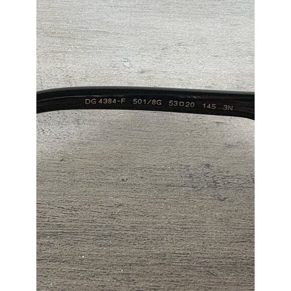 Dolce & Gabbana DG‎ 4384-F Black Square Sunglasses- Authentic- New in Box